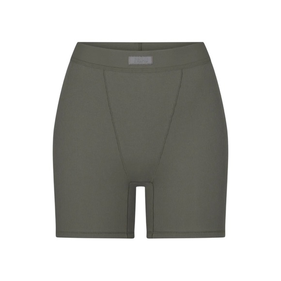 Skims juniper cotton rib boxer - Picture 1 of 4